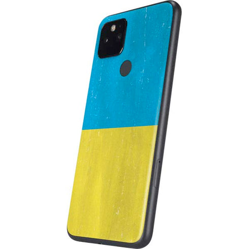 Ukraine Flag Distressed Google Pixel 5 Skin